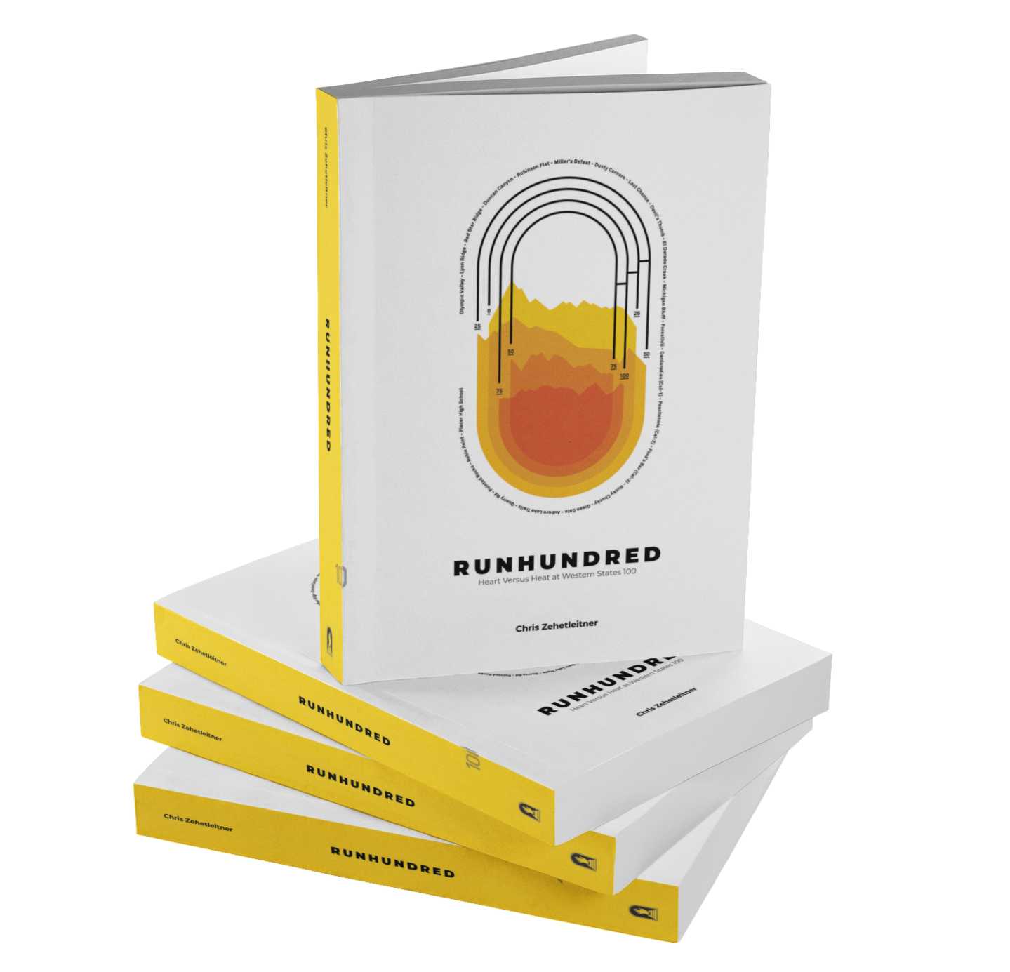 Book Cover of our first book called RUNHUNDRED